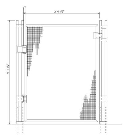 Gate Technical Drawing